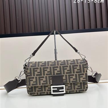FENDI   2025新款女生時尚包包 尺寸:26×6×13CM