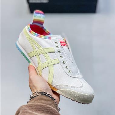 Onitsuka Tiger鬼冢虎 Mexico 66 Slip-on 一腳蹬低幫夏季透氣運動休閒鞋