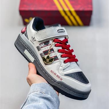 Adidas Originals Forum Low CL 復古耐磨防滑輕便低幫板鞋