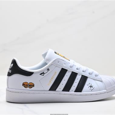 Adidas 三葉草 Originals Superstar 貝殼頭系列低幫經典百搭休閒運動板鞋