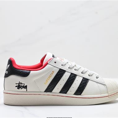Adidas Originals Superstar貝殼頭系列 三葉草低幫經典百搭休閒運動板鞋