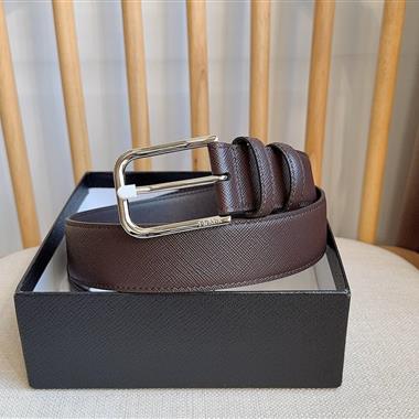 PRADA   2026新款時尚皮帶  3.5CM