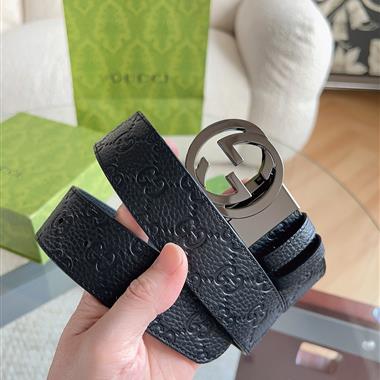 GUCCI   2026新款時尚皮帶  3.8CM