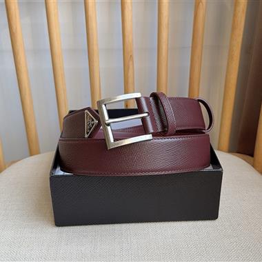 PRADA   2026新款時尚皮帶  3.5CM