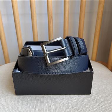PRADA   2026新款時尚皮帶  3.5CM