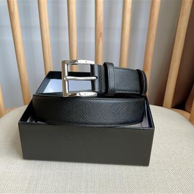 PRADA   2026新款時尚皮帶  3.5CM