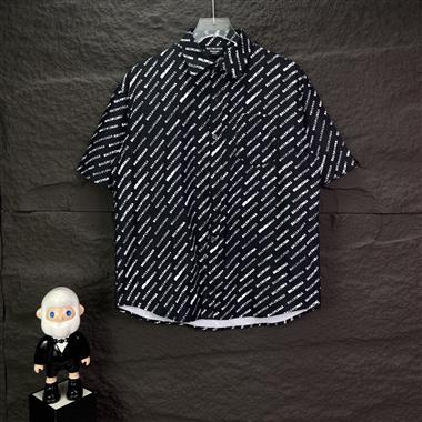 Balenciaga   2026春夏新款短袖襯衫  尺寸偏大