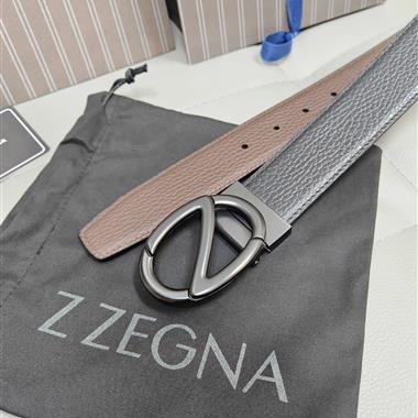 ZEGNA   2026新款時尚皮帶   3.5CM