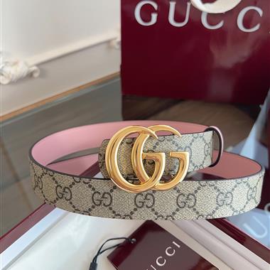 GUCCI  2026新款時尚皮帶  3.0CM