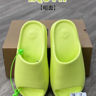 Kanye West x Adidas Yeezy Slide"Glow Green"椰子拖鞋戶外風格沙灘涉水百搭運動穿搭拖鞋拖鞋