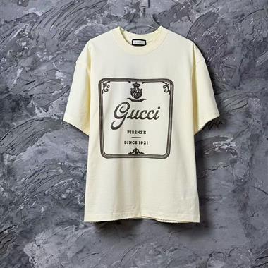 GUCCI   2026夏季新款短袖T恤  尺寸偏大