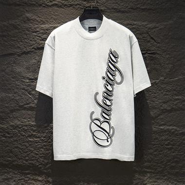 Balenciaga   2026夏季新款短袖T恤  尺寸偏大