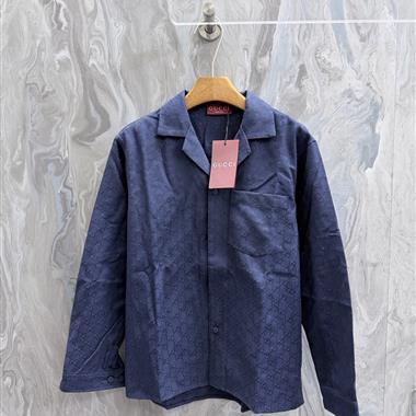 GUCCI   2026春夏季新款長袖襯衫  尺寸偏大