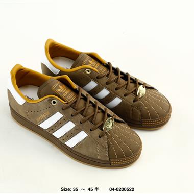 Adidas Originals Superstar貝殼頭系列 三葉草低幫經典百搭休閒運動板鞋