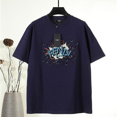 FENDI   2026夏季新款短袖T恤  尺寸偏大