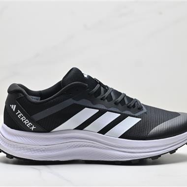 Adidas Terrex Agravic LT 系帶緩震輕質 舒適百搭 低幫馬拉松運動跑步鞋
