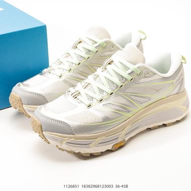 Hoka One One Mafate Speed 2 櫸木白瑪法特低幫厚底輕量戶外運動鞋