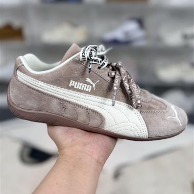 PUMA speedcat 舒適時尚 甜美愛心雙鞋帶 薄底賽車鞋