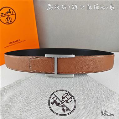 HERMES   2026新款時尚皮帶   3.8CM