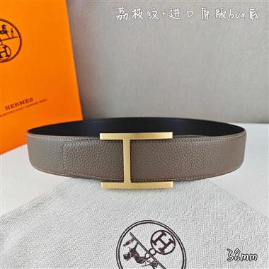 HERMES   2026新款時尚皮帶   3.8CM