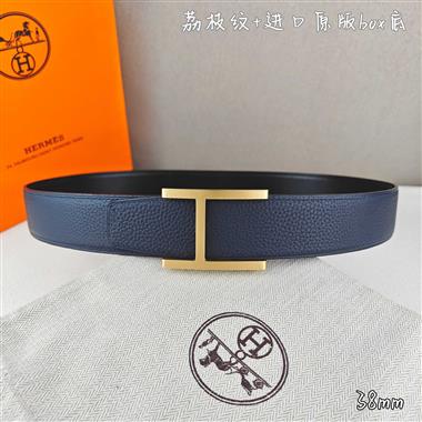 HERMES   2026新款時尚皮帶   3.8CM