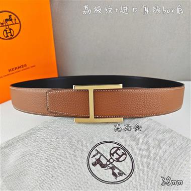 HERMES   2026新款時尚皮帶   3.8CM