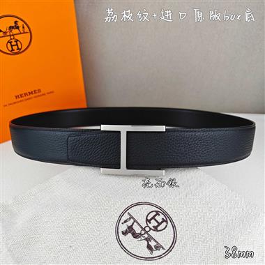 HERMES   2026新款時尚皮帶   3.8CM