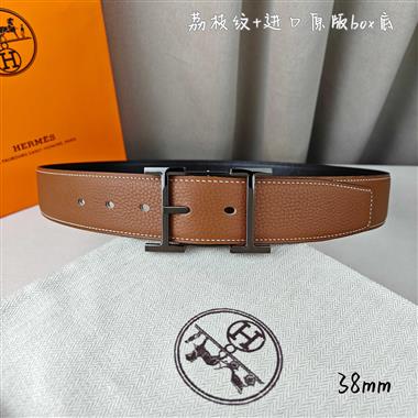 HERMES   2026新款時尚皮帶   3.8CM