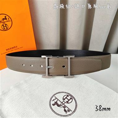 HERMES   2026新款時尚皮帶   3.8CM
