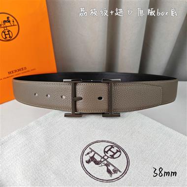 HERMES   2026新款時尚皮帶   3.8CM