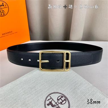 HERMES   2026新款時尚皮帶   3.8CM