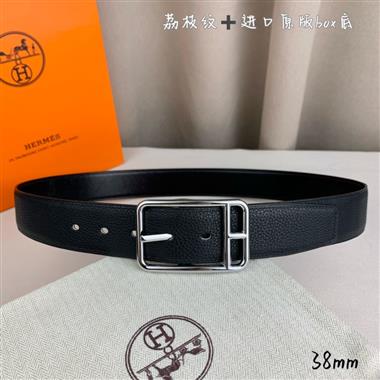 HERMES   2026新款時尚皮帶   3.8CM