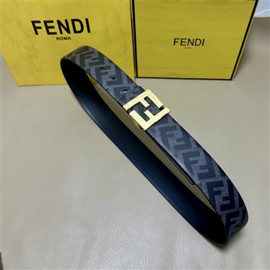 FENDI    2026新款時尚皮帶   4.0CM