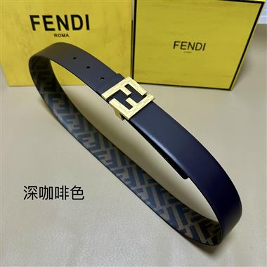 FENDI    2026新款時尚皮帶   4.0CM