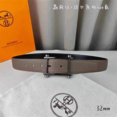 HERMES   2026新款時尚皮帶   3.2CM