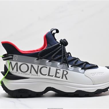Moncler Grenoble Trailgrip Lite2 織物 圓頭系帶 低幫休閒鞋