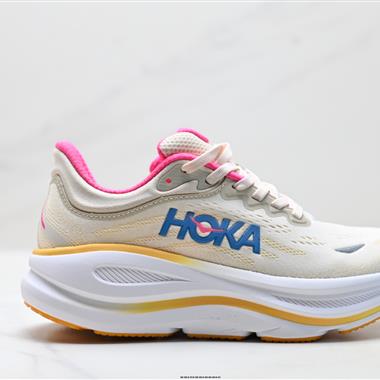 HOKA ONE ONE Bondi 9 復古舒適防滑耐磨 低幫 山地戶外跑步鞋