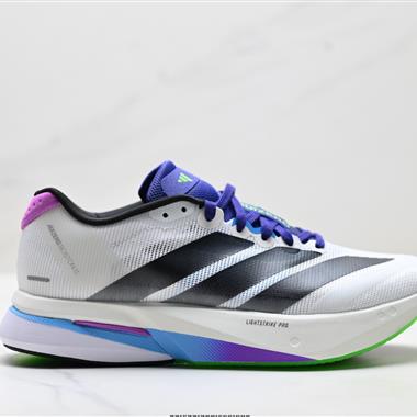 Adidas Adizero Boston 13 透氣網眼競速運動跑鞋