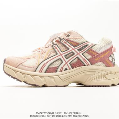 Asics 飛織鏤空網面鬼一腳蹬童鞋