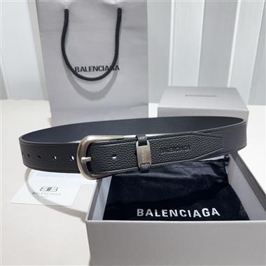 Balenciaga  2026新款時尚皮帶  3.4CM