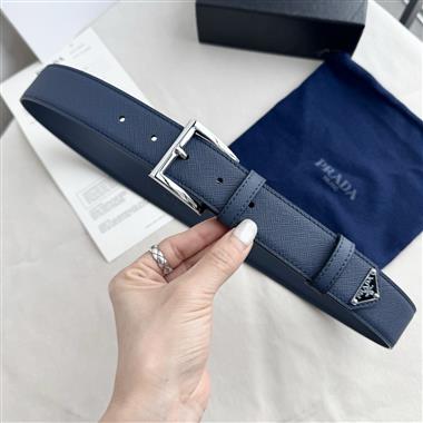 PRADA   2026新款時尚皮帶   3.5CM