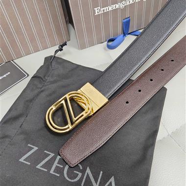 ZEGNA   2026新款時尚皮帶   3.5CM