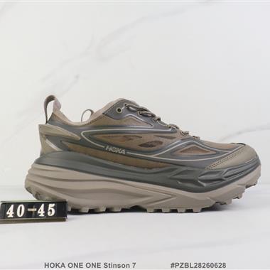 HOKA ONE ONE Stinson 7 形厚底緩震輕量運動越野跑步鞋