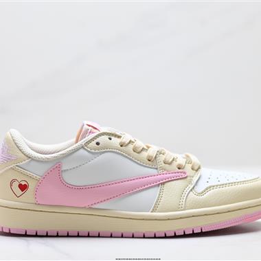 Nike Air Jordan 1 x Travis Scott AJ1倒勾 低幫文化籃球鞋