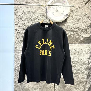 CELINE   2026夏季新款長袖T恤  男女同款