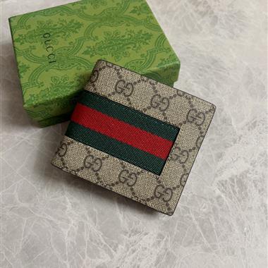GUCCI   2026新款時尚皮夾錢包 尺寸：11*9CM