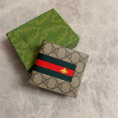 GUCCI   2026新款時尚皮夾錢包 尺寸：11*9CM