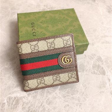 GUCCI   2026新款時尚皮夾錢包 尺寸：11*10CM