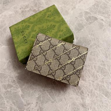 GUCCI   2026新款時尚皮夾錢包 尺寸：11*9*3CM