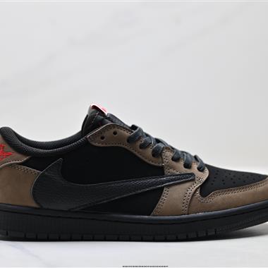 Nike Air Jordan 1 x Travis Scott AJ1倒勾 喬一倒鉤 低幫文化籃球鞋